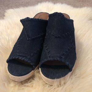 Ruffhewn platform denim shoes